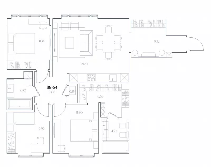 ЖК Residence Hall Шаболовский