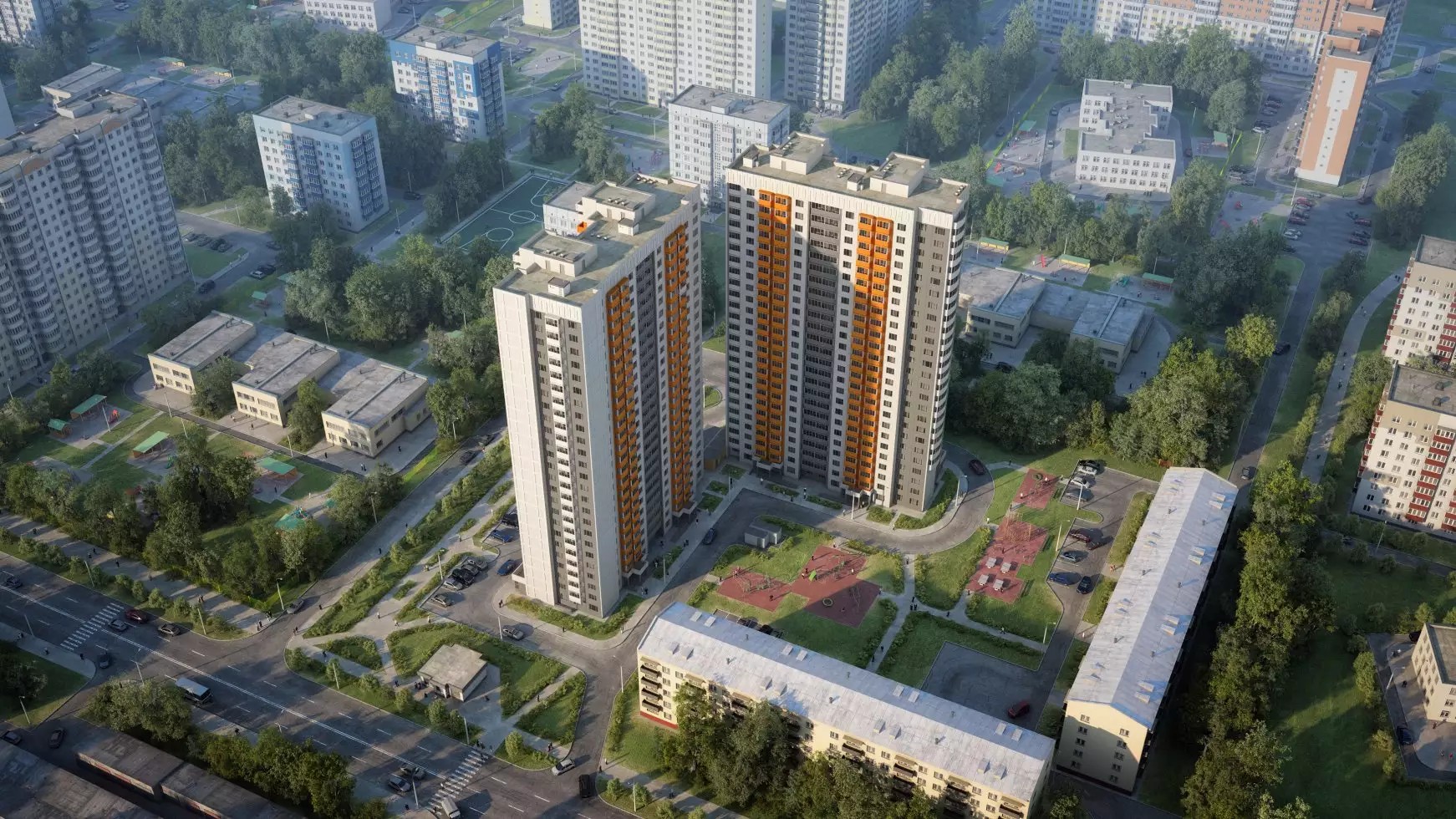 ЖК на улице Ельнинская, 14 Б