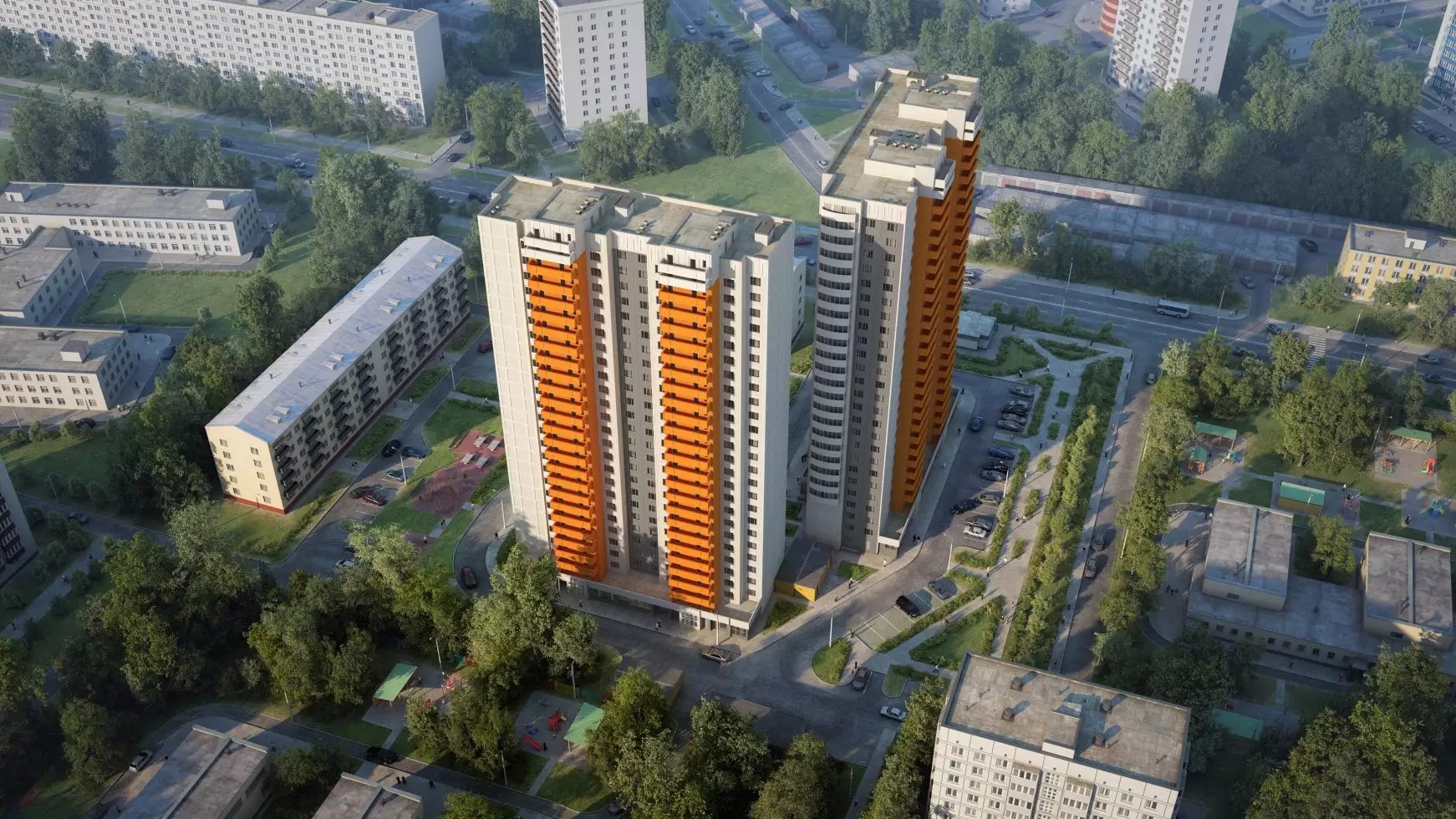 ЖК на улице Ельнинская, 14 Б